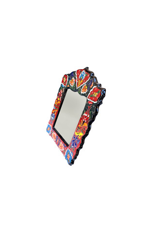 Handcrafted Tulip Patterned Mirror