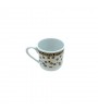 Gold Gilding Black Flower Coffee Cup